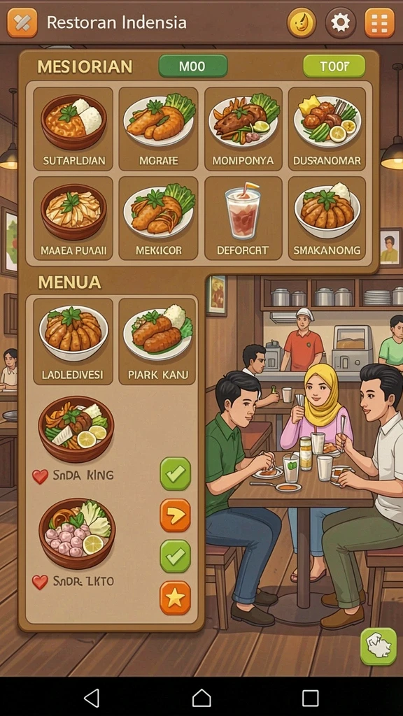 g668 - Karakter-karakter menarik yang dapat dipilih.